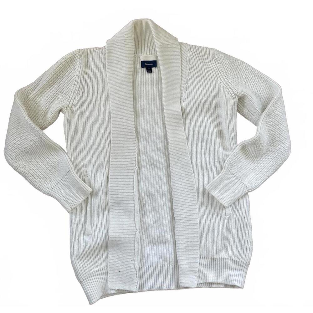 Façonnable Women's White Knit Cardigan - Size S